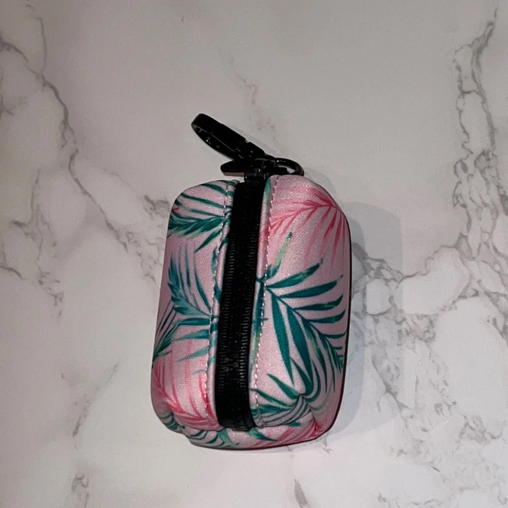 NWOT tropical Doggy Poop bag keychain dispenser